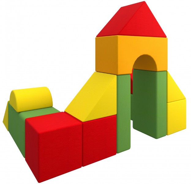 Bezpieczny zestaw piankowy dla dzieci Happy Castle Mid Baby