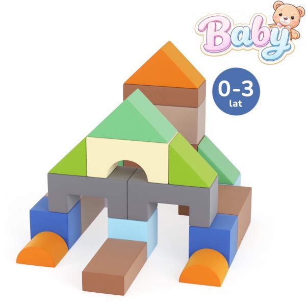 Zestawy piankowy do zabawy dla maluchów Happy Castle Baby Max