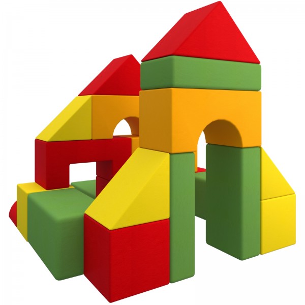 Zestawy piankowy do zabawy dla maluchów Happy Castle Baby Max