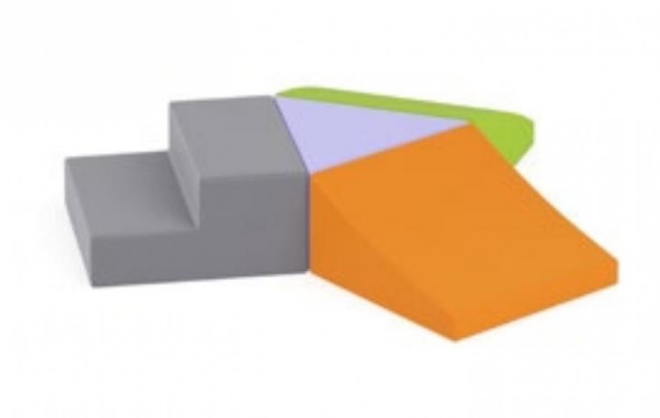 Wyspa piankowa do zabawy ruchowej - zestaw Playground H240-2