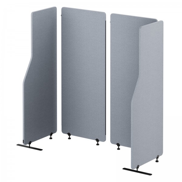 Parawan akustyczny Sadie, kolor Moon Dust, rozmiar 240/145 cm