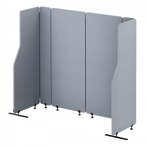 Ścianka działowa akustyczna Sadie, kolor Moon Dust, rozmiar 280/145 cm