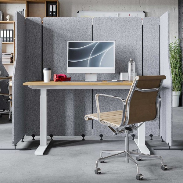 Ścianka działowa akustyczna Sadie, kolor Moon Dust, rozmiar 280/145 cm