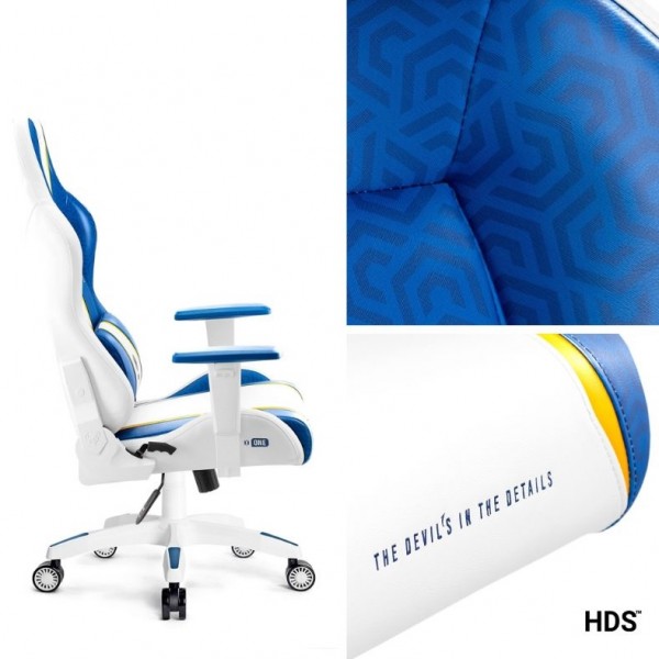 Fotel gamingowy młodzieżowy Diablo X-One 2.0 Small Size, kolor Aqua Blue