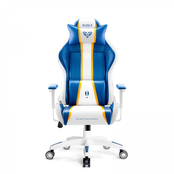 Fotel gamingowy młodzieżowy Diablo X-One 2.0 Small Size, kolor Aqua Blue