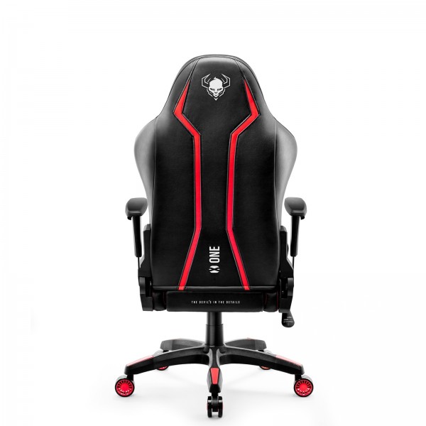 Fotel gamingowy młodzieżowy Diablo X-One 2.0 Small Size, kolor czarno-czerwony