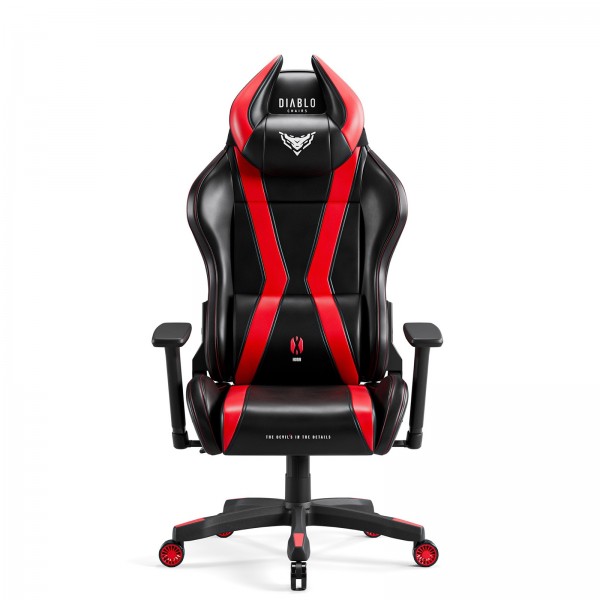 Fotel gamingowy dla młodzieży Diablo X-Horn 2.0 Small Size, kolor czarno-czerwony