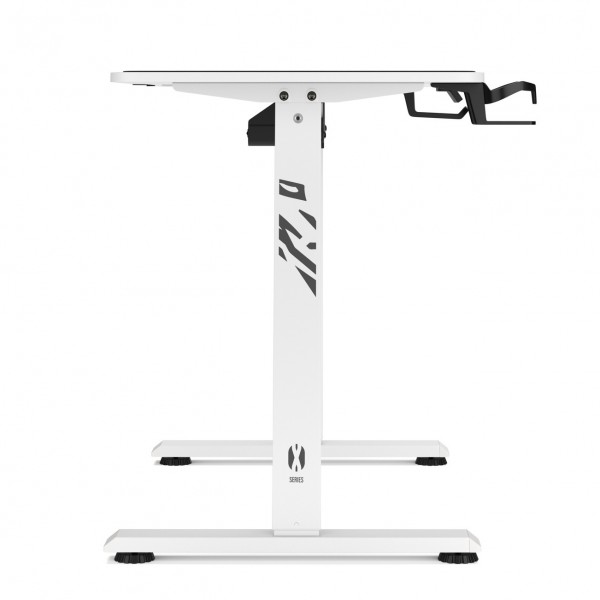 Biurko gamingowe z regulacją wysokości Diablo X-Tensio 110 cm, kolor biały