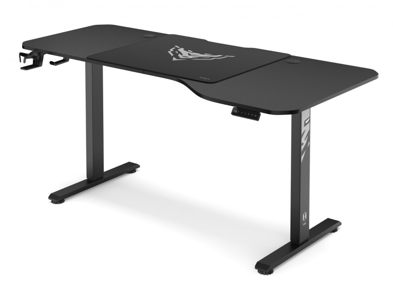 Biurko gamingowe elektryczne Diablo X-Tensio 160 cm, kolor czarny carbon