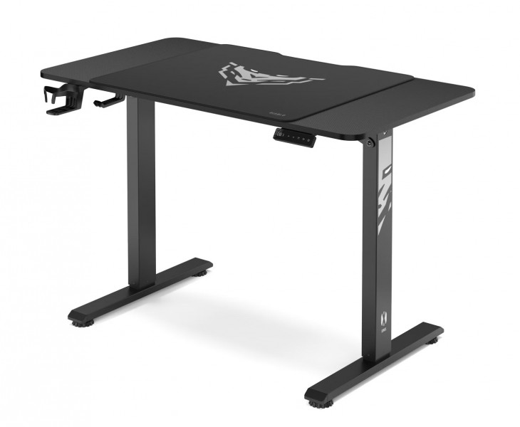 Biurko gamingowe elektryczne Diablo X-Tensio 110 cm, kolor czarny carbon