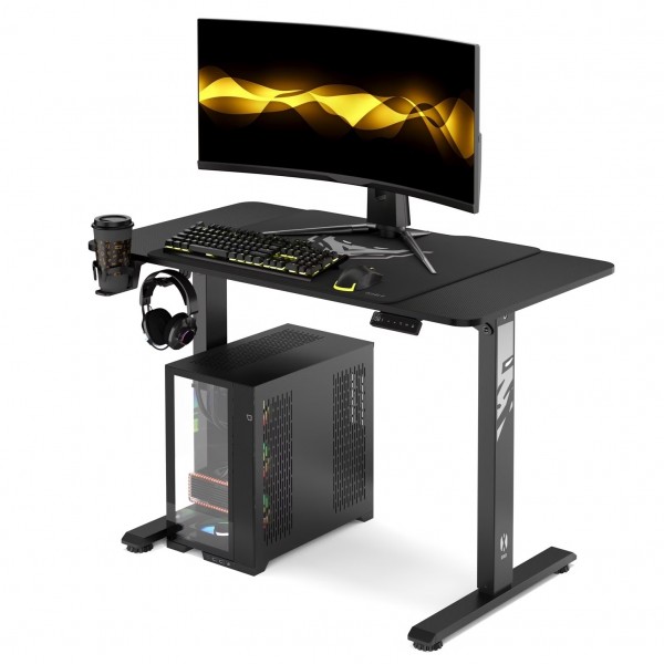 Biurko gamingowe elektryczne Diablo X-Tensio 110 cm, kolor czarny carbon