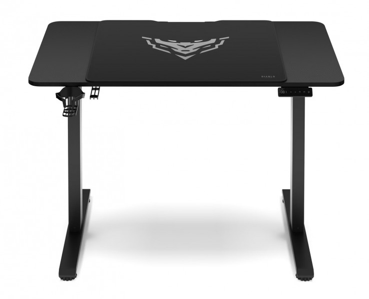 Biurko gamingowe elektryczne Diablo X-Tensio 110 cm, kolor czarny carbon