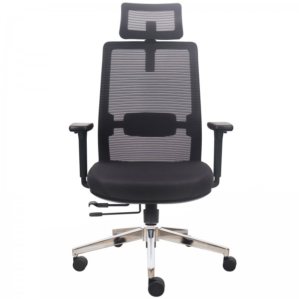 Ergonomiczny fotel biurowy siatkowy Prospero, zgodny z normą BHP