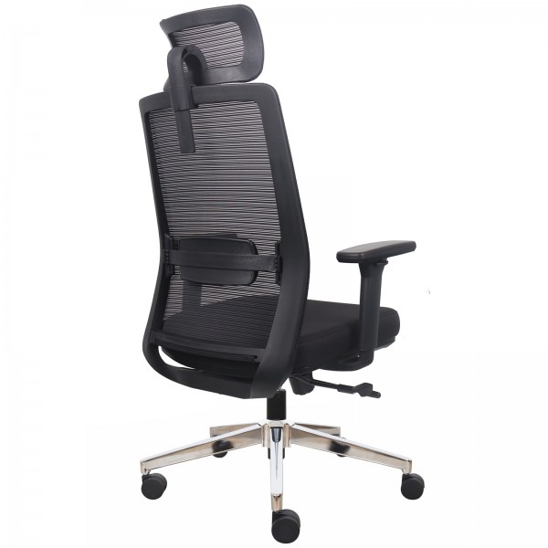 Ergonomiczny fotel biurowy siatkowy Prospero, zgodny z normą BHP