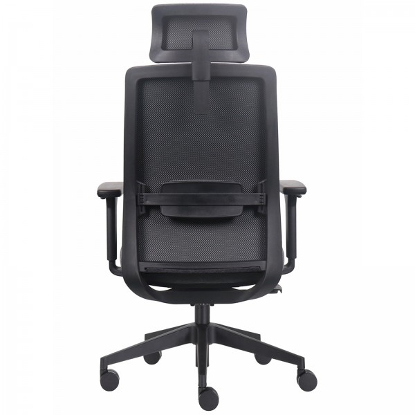Ergonomiczny fotel biurowy materiałowy Prospero, zgodny z normą BHP
