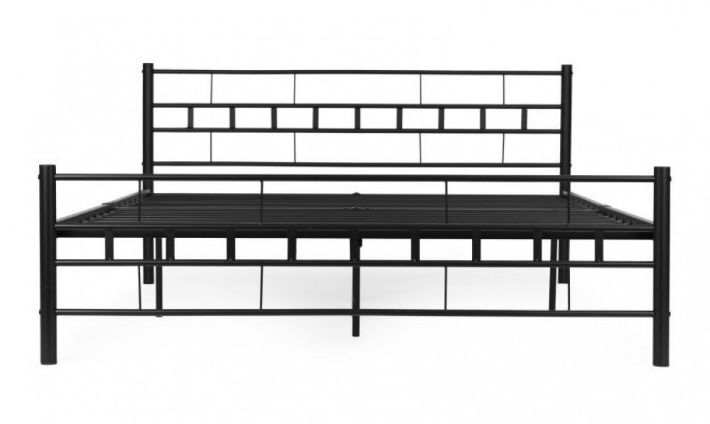 Łóżko metalowe Kingsley 404A, 140x200 cm z wbudowanym stelażem