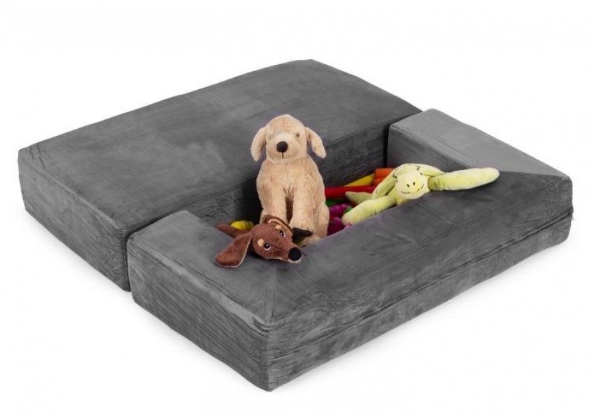 Modułowa sofa piankowa, dziecięca Twino, kolor szary