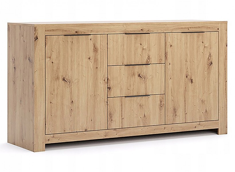 Komoda Tommy 166 z szafkami i szufladami, dąb artisan