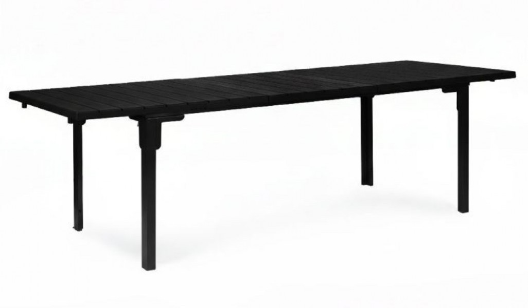 Stół ogrodowy Caprila rozkładany 180-240 cm, kolor czarny
