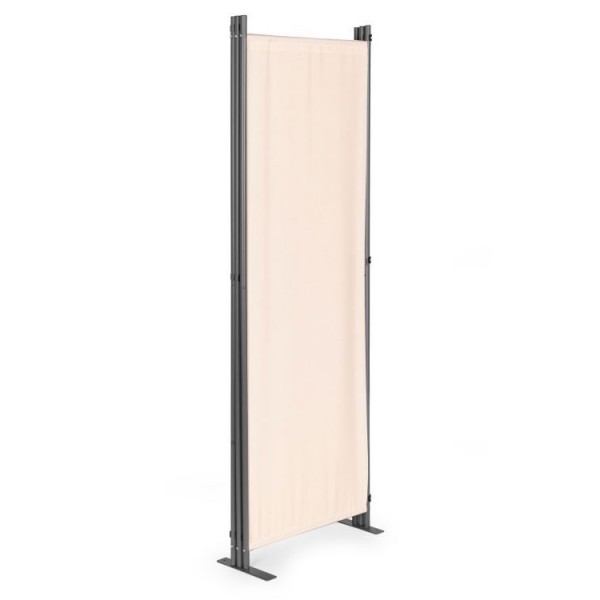 Parawan ogrodowy składany AW-022, 167x164 cm, 3-panelowy, kolor beżowy