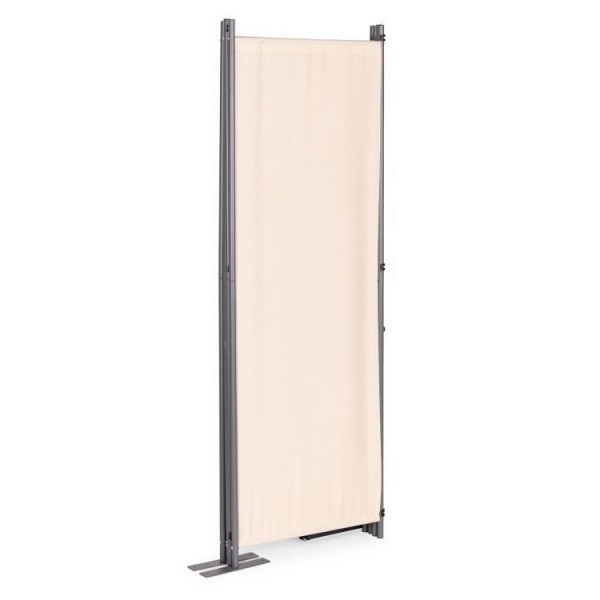 Parawan ogrodowy składany AW-022, 167x216 cm, 4-panelowy, kolor beżowy
