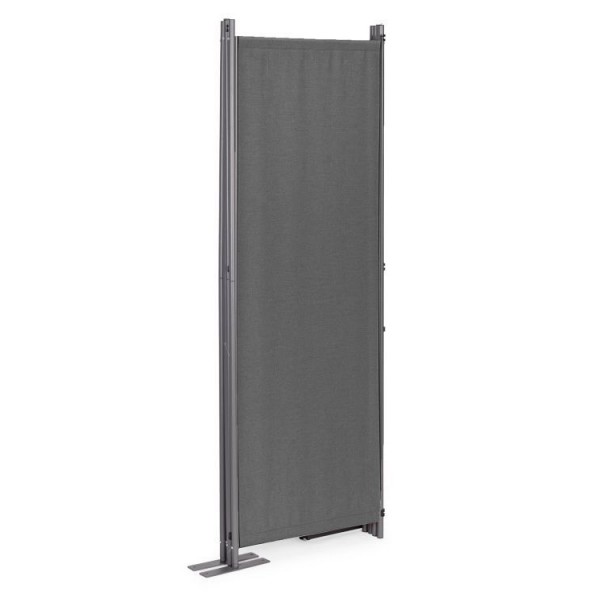 Parawan ogrodowy składany AW-022, 167x216 cm, 4-panelowy, kolor szary