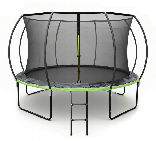 Trampolina ogrodowa dla dzieci Pegie 10FT, 305 cm, z siatką wewnętrzną i drabinką
