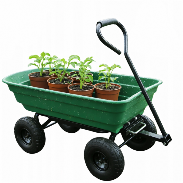 Wózek ogrodowy, transportowy DT-001, 75L, 300 kg - wywrotka 3w1