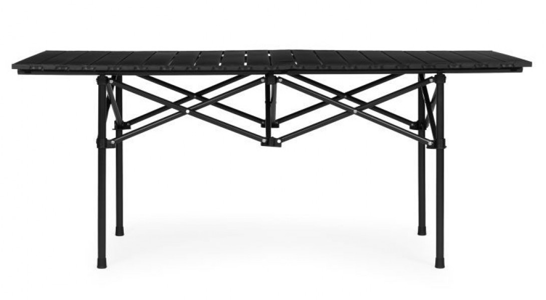 Składany stolik turystyczny Trevio 1201, 119x55,5 cm, czarny
