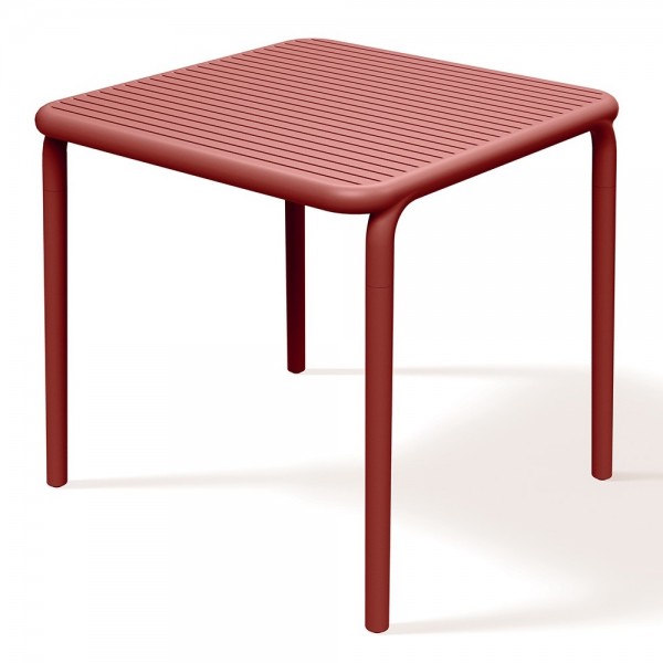 Kwadratowy stół ogrodowy Brene 80 cm, z tworzywa