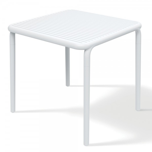 Kwadratowy stół ogrodowy Brene 80 cm, z tworzywa