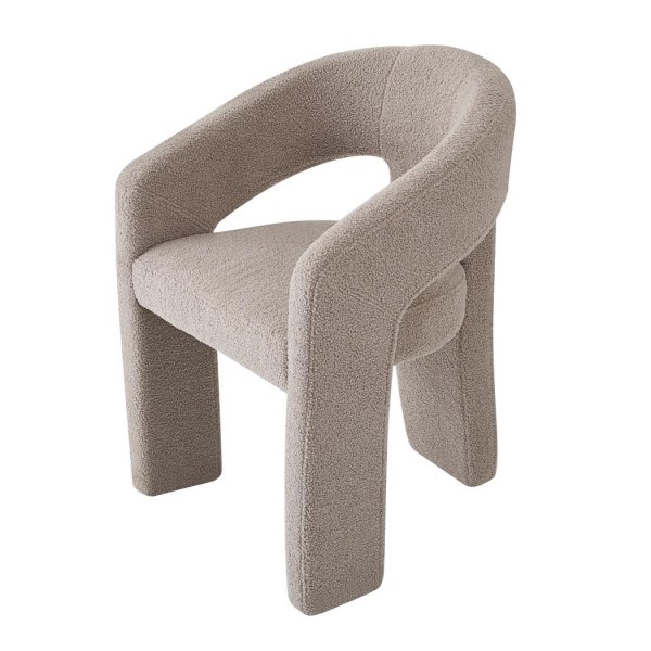 Tapicerowane krzesło do jadalni w tkaninie bouclé K612 Halmar
