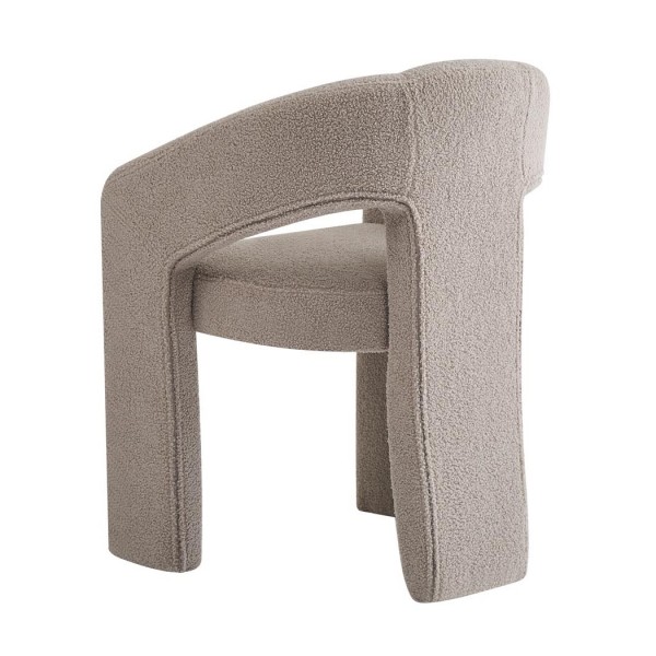 Tapicerowane krzesło do jadalni w tkaninie bouclé K612 Halmar