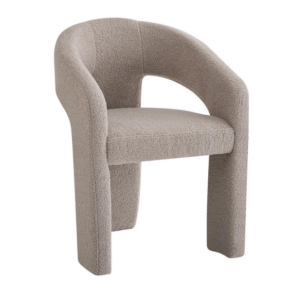 Tapicerowane krzesło do jadalni w tkaninie bouclé K612 Halmar