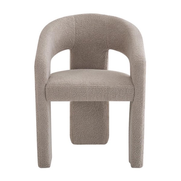 Tapicerowane krzesło do jadalni w tkaninie bouclé K612 Halmar