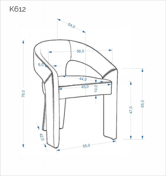 Tapicerowane krzesło do jadalni w tkaninie bouclé K612 Halmar