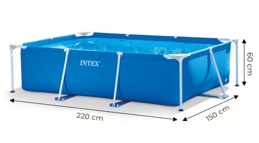 Basen stelażowy ogrodowy Intex 270 prostokątny, 220x150 cm