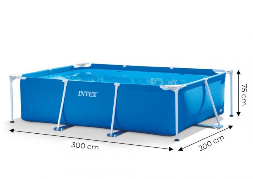 Basen stelażowy ogrodowy 3x2 m Intex 272 prostokątny