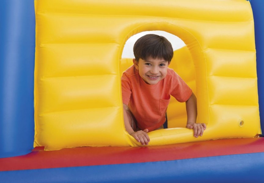Dmuchana trampolina dziecięca do domu i ogrodu - zamek Intex 259