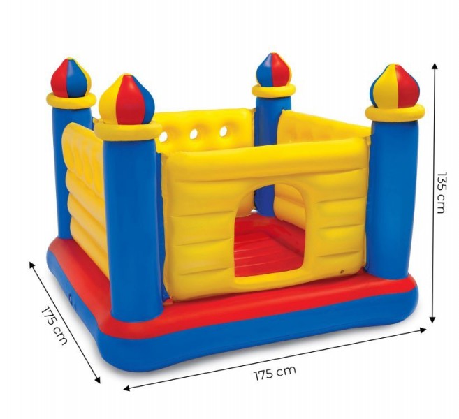 Dmuchana trampolina dziecięca do domu i ogrodu - zamek Intex 259
