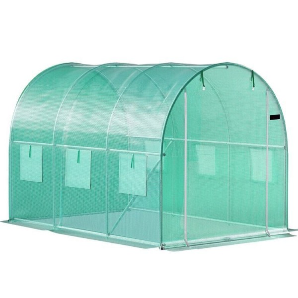 Tunel foliowy ogrodowy 2x3 m z oknami i moskitierą G890