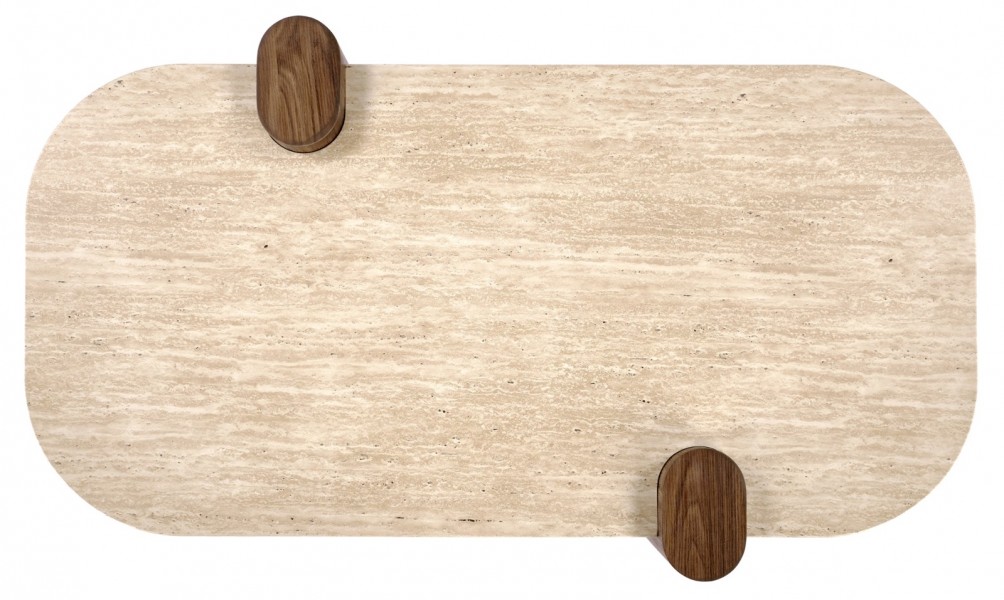 Ława do salonu 120 cm Canoa Halmar, trawertyn