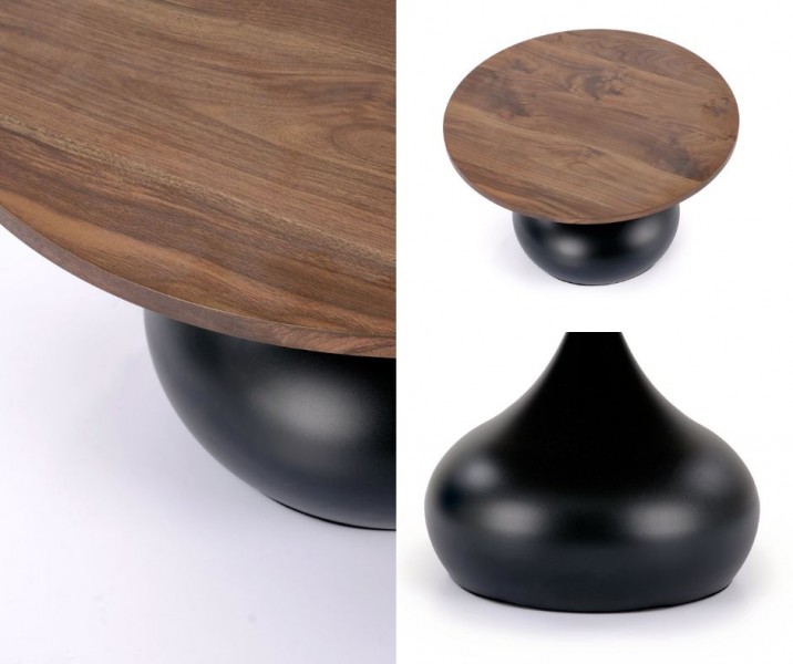 Okrągła ława 70 cm Timor Halmar, orzech