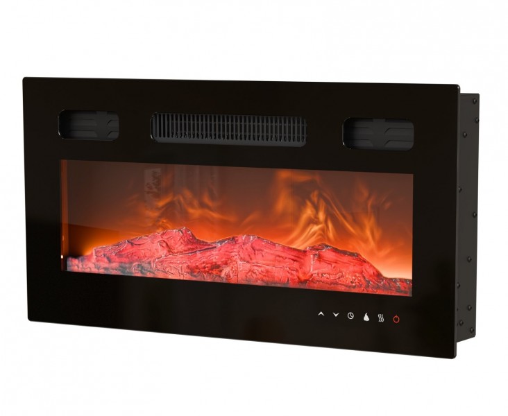 Stolik pod telewizor z kominkiem Beluci RTV-1 Halmar, kaszmir