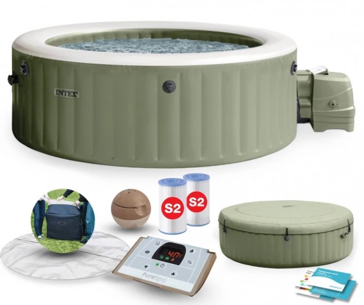 Jacuzzi ogrodowe z hydromasażem 216 cm Intex 428, 6-osób, 140 dysz bąbelkowych