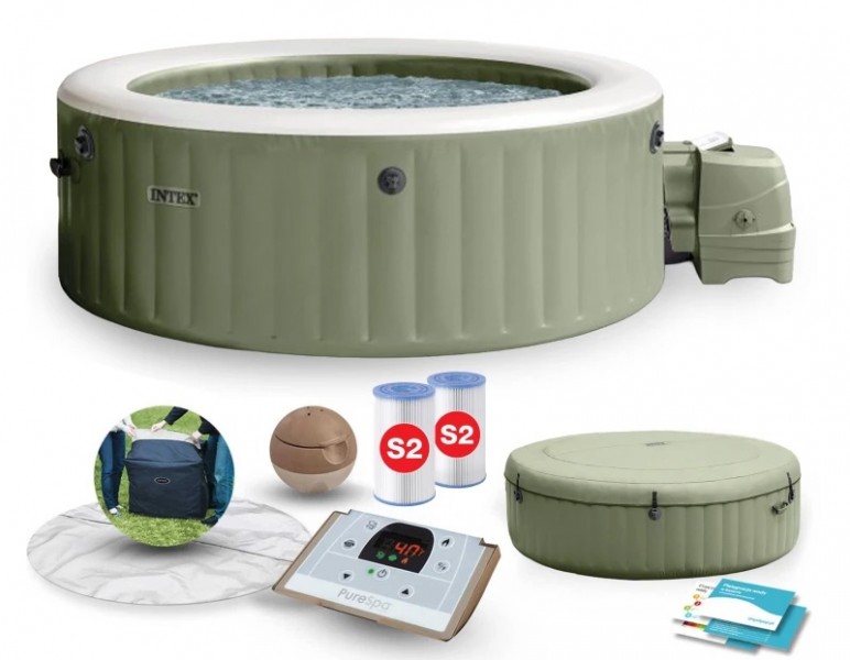 Jacuzzi ogrodowe z hydromasażem 196 cm Intex 426, 4-osobowe, 120 dysz bąbelkowych
