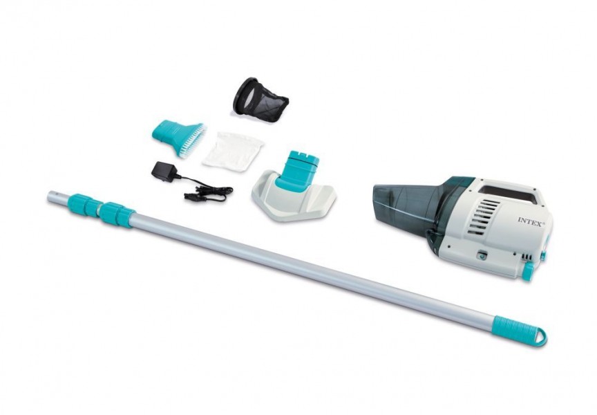 Odkurzacz bezprzewodowy do basenu i SPA Intex 628 z kijem teleskopowym 280 cm