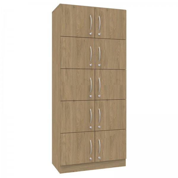 Szafa biurowa skrytkowa na klucz Simple, 80x40x185 cm, index 80-5PP-10F1