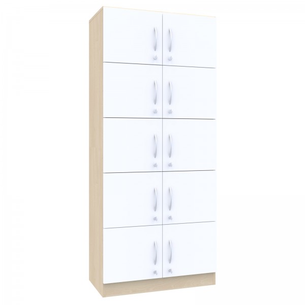 Szafa biurowa skrytkowa na klucz Simple, 80x40x185 cm, index 80-5PP-10F1