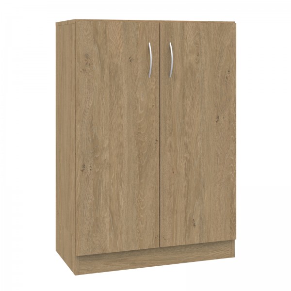 Dwudrzwiowa szafka biurowa na klucz Simple, 80x40x120,5 cm, index 80-3P-2F3
